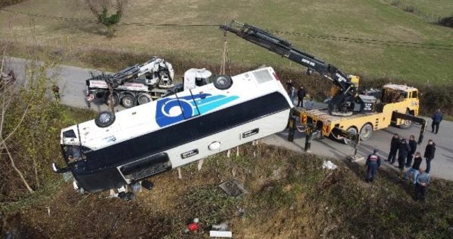 Devrilen Zonguldak otobüsünün şoförü tutuklandı