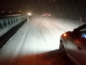 Zonguldak Ankara yolu kar nedeniyle kapandı!
