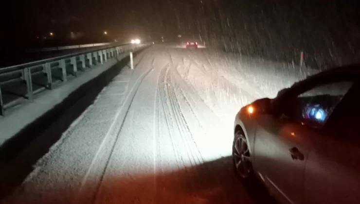 Zonguldak Ankara yolu kar nedeniyle kapandı!