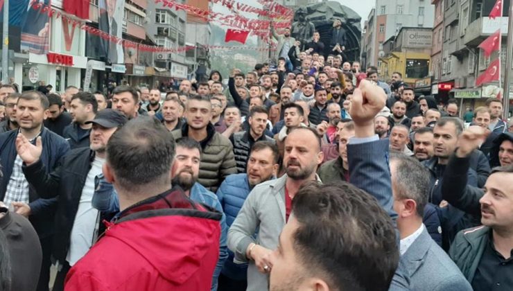 Maden işçisi sokağı indi: Toplu sözleşmeyi protesto ettiler